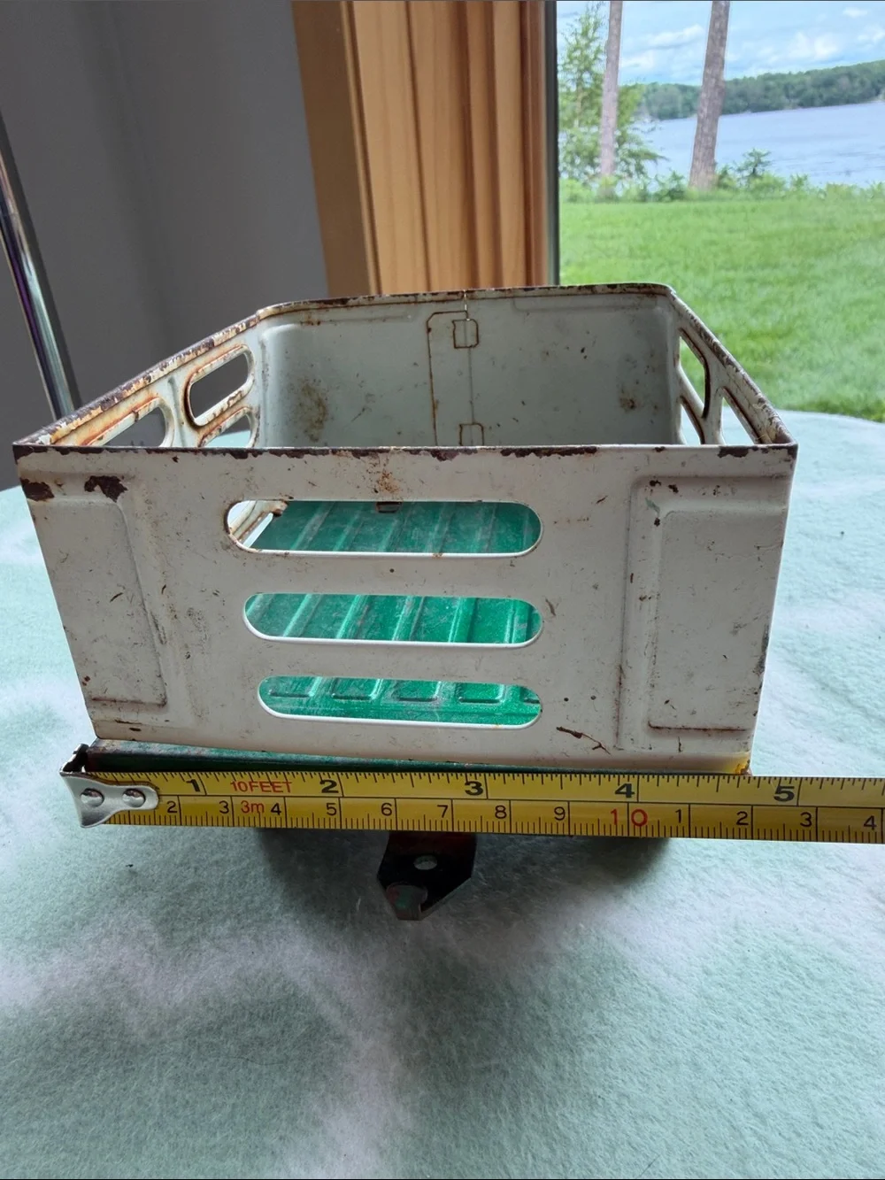 Vintage Nylint Farms Truck Green & White with Yellow Cab 12” long